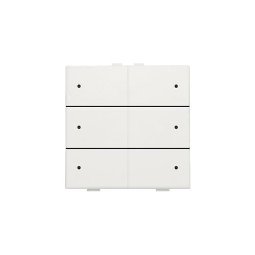 Niko - BOUTON-POUSSOIR SEXTUPLE AVEC LED ET CAPTEURS DE CONFORT