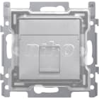 Niko - 1 CONN. RJ45 STP CAT. 6A, POE++, PLAT, VIS, CAPUCHON PROTECTION