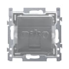 Niko - 1 CONN. RJ45 STP CAT. 6A, POE++, PLAT, VIS, CAPUCHON PROTECTION