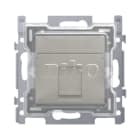 Niko - 1 CONN. RJ45 STP CAT. 6A, POE++, PLAT, VIS, CAPUCHON PROTECTION