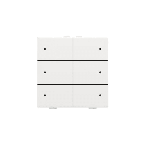 Niko - BOUTON-POUSSOIR SEXTUPLE AVEC LED ET CAPTEURS DE CONFORT
