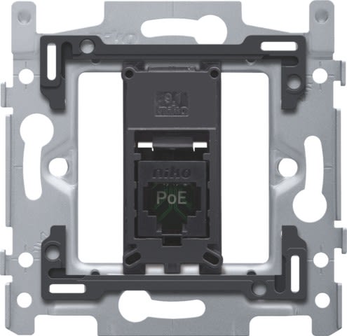 Niko - 1 CONNEXION RJ45 UTP CAT5E, POE++, PLAT, 60X71, VIS