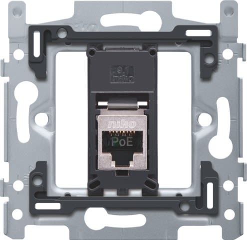 Niko - 1 CONNEXION RJ45 STP CAT5E, POE++, PLAT, 60X71, VIS
