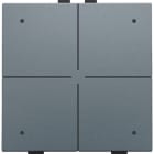 Niko - BOUTON-POUSSOIR QUADRUPLE AVEC LED ET CAPTEURS DE CONFORT