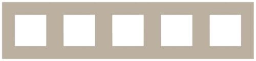 Niko - PLAQUE DE RECOUVREMENT QUINTUPLE, ENTRAXE DE 71MM