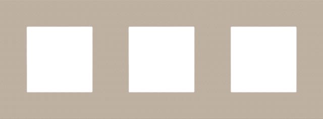 Niko - PLAQUE DE RECOUVREMENT TRIPLE, ENTRAXE DE 71MM