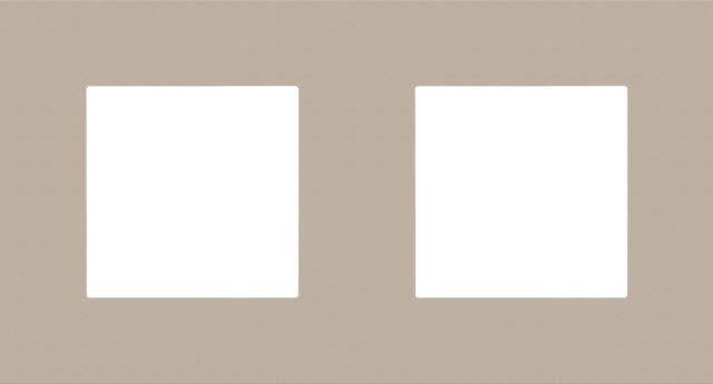 Niko - PLAQUE DE RECOUVREMENT DOUBLE, ENTRAXE DE 71MM