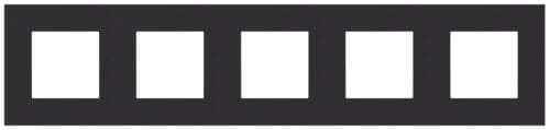 Niko - PLAQUE DE RECOUVREMENT QUINTUPLE, ENTRAXE DE 71MM