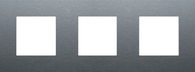 Niko - PLAQUE DE RECOUVREMENT TRIPLE, ENTRAXE DE 71MM