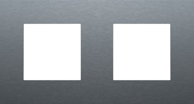 Niko - PLAQUE DE RECOUVREMENT DOUBLE, ENTRAXE DE 71MM