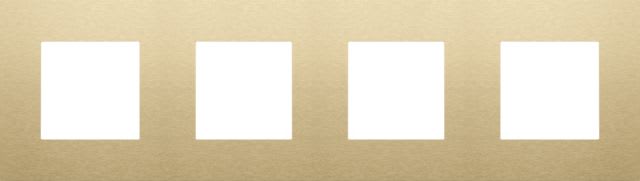 Niko - PLAQUE DE RECOUVREMENT QUADRUPLE, ENTRAXE DE 71MM