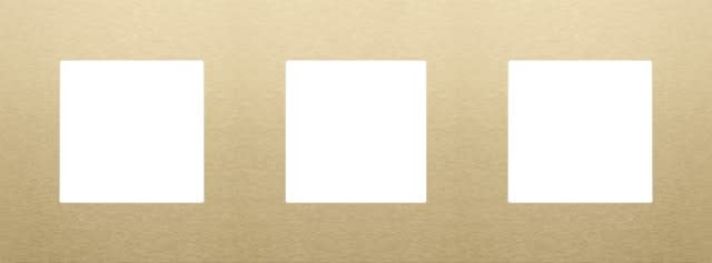 Niko - PLAQUE DE RECOUVREMENT TRIPLE, ENTRAXE DE 71MM