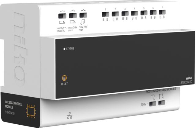 Niko - UNITÉ DE CONTRÔLE RAIL DIN POUR POSTE VIDÉO EXTÉRIEUR, À 2 FILS