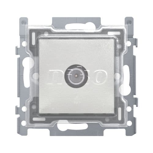 Niko - CONN. COAX. SIMPLE POUR TV, 2 GHZ, SOCLE ET FINIT., WHITE, PPC