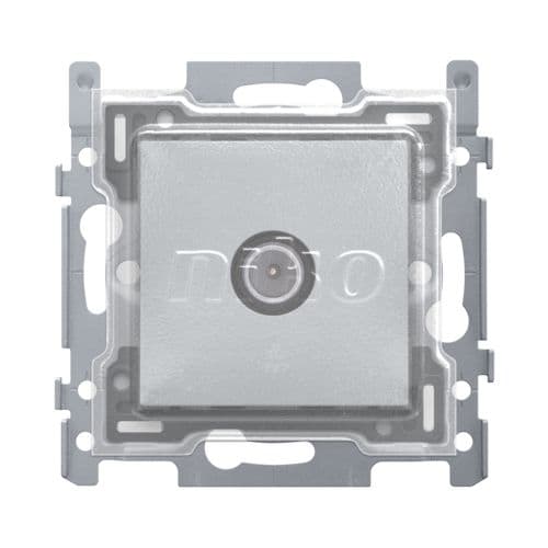 Niko - CONN. COAX. SIMPLE POUR TV, 2 GHZ, SOCLE ET FINIT., WHITE, PPC