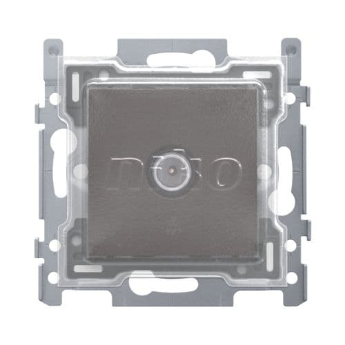 Niko - CONN. COAX. SIMPLE POUR TV, 2 GHZ, SOCLE ET FINIT., DBROWN, PPC