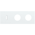 Niko - PLAQUE TRIPLE H71 PR 1 COMMUT SMPL + 2 PRISES,NIKO ROCKER