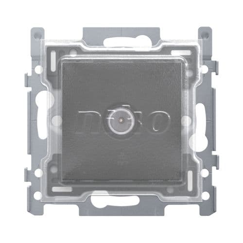 Niko - CONN. COAX. SIMPLE POUR TV, 2 GHZ, SOCLE ET FINIT., BLACK, PPC
