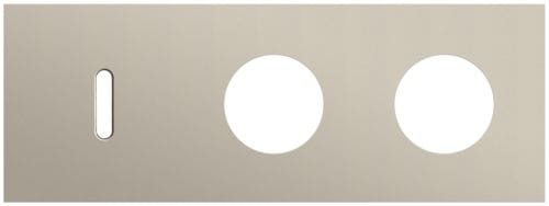 Niko - PLAQUE TRIPLE H71 PR 1 COMMUT SMPL + 2 PRISES,NIKO ROCKER
