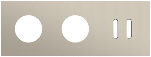 Niko - PLAQUE TRIPLE H71 PR 2 PRISES + 1 COMMUT DBL,NIKO ROCKER