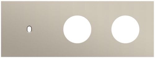 Niko - PLAQUE TRIPLE H71 PR 1 COMMUT SMPL + 2 PRISES,NIKO TOGGLE