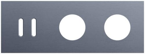 Niko - PLAQUE TRIPLE H71 PR 1 COMMUT DBL + 2 PRISES,NIKO ROCKER