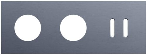 Niko - PLAQUE TRIPLE H71 PR 2 PRISES + 1 COMMUT DBL,NIKO ROCKER