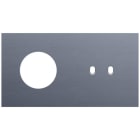 Niko - PLAQUE DBL H71 PR 1 PRISE + 1 COMMUT DBL,NIKO TOGGLE
