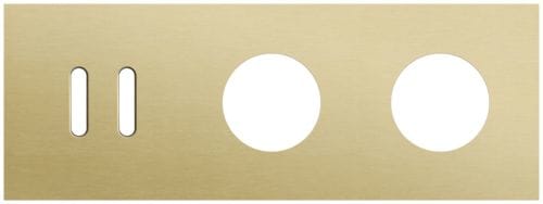 Niko - PLAQUE TRIPLE H71 PR 1 COMMUT DBL + 2 PRISES,NIKO ROCKER