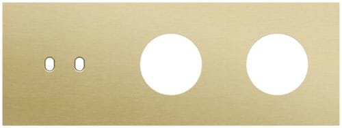 Niko - PLAQUE TRIPLE H71 PR 1 COMMUT DBL + 2 PRISES,NIKO TOGGLE