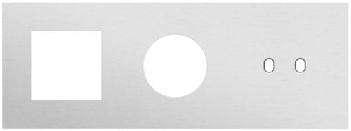 Niko - PLAQUE TRPL H71 PR FCT + PRISE + COMMUT DBL,NIKO TOGGLE