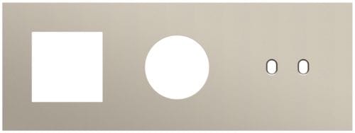 Niko - PLAQUE TRPL H71 PR FCT + PRISE + COMMUT DBL,NIKO TOGGLE