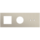 Niko - PLAQUE TRPL H71 PR FCT + PRISE + COMMUT DBL,NIKO TOGGLE