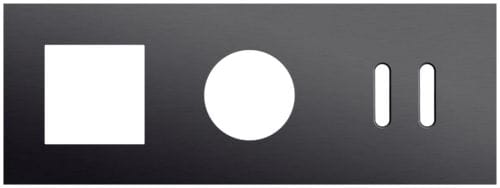 Niko - PLAQUE TRPL H71 PR FCT + PRISE + COMMUT DBL,NIKO ROCKER