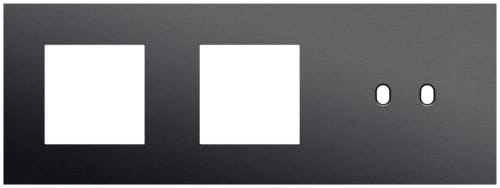 Niko - PLAQUE TRPL H71 PR 2 FCT + COMMUT DBL,NIKO TOGGLE