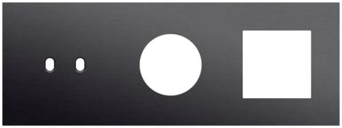 Niko - PLAQUE TRPL H71 PR COMMUT DBL + PRISE,NIKO TOGGLE