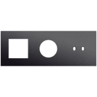 Niko - PLAQUE TRPL H71 PR FCT + PRISE + COMMUT DBL,NIKO TOGGLE