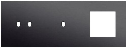 Niko - PLAQUE TRPL H71 PR COMMUT DBL + COMMUT SMPL + FCT,NIKO TOGGLE