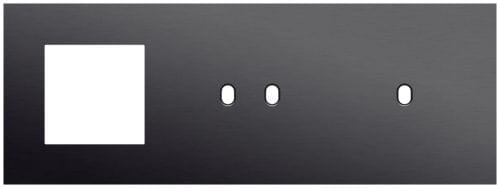 Niko - PLAQUE TRPL H71 PR FCT + COMMUT DBL + COMMUT SMPL,NIKO TOGGLE