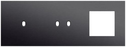 Niko - PLAQUE TRPL H71 PR COMMUT SMPL + COMMUT DBL + FCT,NIKO TOGGLE