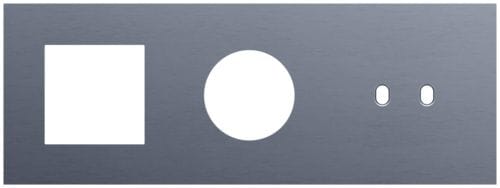 Niko - PLAQUE TRPL H71 PR FCT + PRISE + COMMUT DBL,NIKO TOGGLE