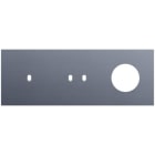 Niko - PLAQUE TRPL H71 PR COMMUT SMPL + COMMUT DBL + PRISE,NIKO TOGGLE