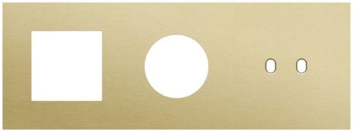 Niko - PLAQUE TRPL H71 PR FCT + PRISE + COMMUT DBL,NIKO TOGGLE
