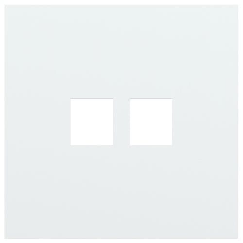 Niko - PLAQUE SIMPLE  POUR 2 CONN RJ45, NIKO ROCKER ET TOGGLE