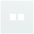 Niko - PLAQUE SIMPLE  POUR 2 CONN RJ45, NIKO ROCKER ET TOGGLE