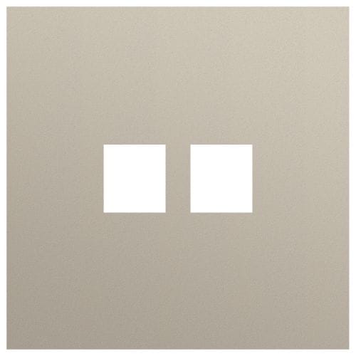 Niko - PLAQUE SIMPLE  POUR 2 CONN RJ45, NIKO ROCKER ET TOGGLE