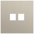 Niko - PLAQUE SIMPLE  POUR 2 CONN RJ45, NIKO ROCKER ET TOGGLE