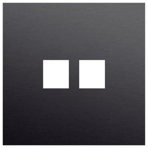 Niko - PLAQUE SIMPLE  POUR 2 CONN RJ45, NIKO ROCKER ET TOGGLE
