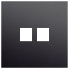 Niko - PLAQUE SIMPLE  POUR 2 CONN RJ45, NIKO ROCKER ET TOGGLE