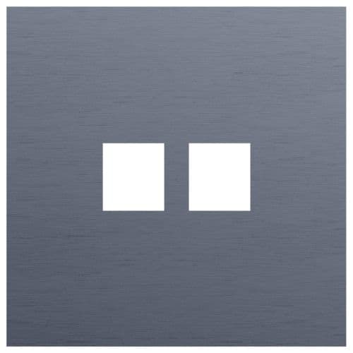 Niko - PLAQUE SIMPLE  POUR 2 CONN RJ45, NIKO ROCKER ET TOGGLE